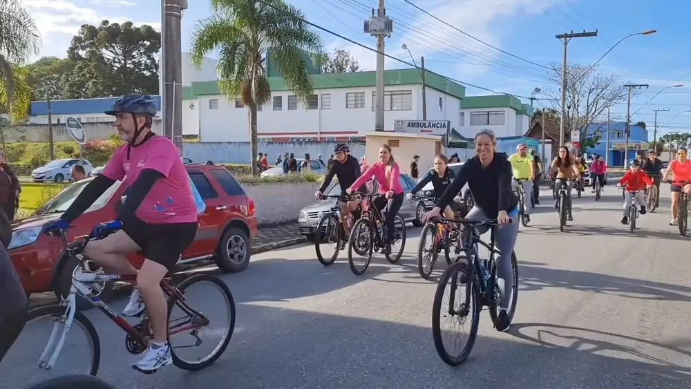 Realizado em Rio Negro o Pedal Solidário em prol do Hospital Bom Jesus